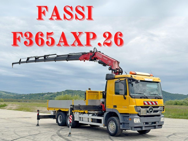 Mercedes-Benz ACTROS 2646 * FASSI F365AXP.26 + FUNK * 6x4 - 드롭사이드/ 플랫베드 트럭, 크레인 트럭 : 사진 1 Mercedes-Benz ACTROS 2646 * FASSI F365AXP.26 + FUNK * 6x4 - 드롭사이드/ 플랫베드 트럭, 크레인 트럭 : 사진 1
