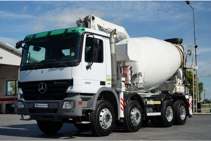 Mercedes-Benz ACTROS 3241 / POMPOGRUSZKA / 8X4 / BETONIARKA + POMPA SERMAC 3Z2 - 콘크리트 믹서 트럭 : 사진 3 Mercedes-Benz ACTROS 3241 / POMPOGRUSZKA / 8X4 / BETONIARKA + POMPA SERMAC 3Z2 - 콘크리트 믹서 트럭 : 사진 3