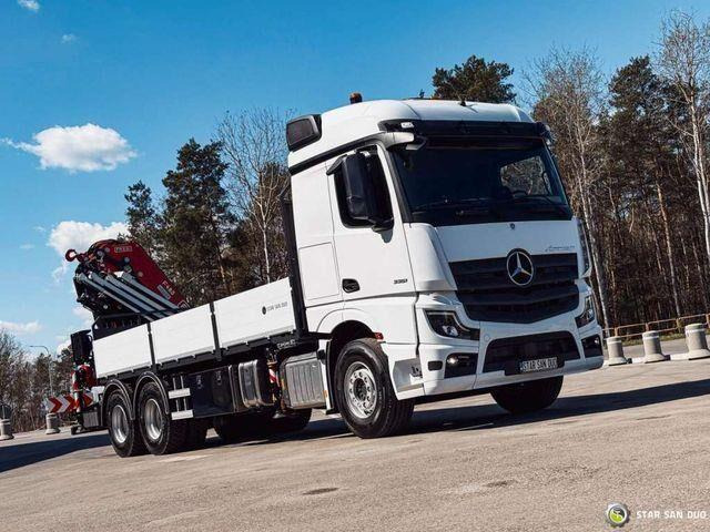 Mercedes-Benz ACTROS 3351 NEW 6x4 Fassi F485 Crane - 드롭사이드/ 플랫베드 트럭, 크레인 트럭 : 사진 2 Mercedes-Benz ACTROS 3351 NEW 6x4 Fassi F485 Crane - 드롭사이드/ 플랫베드 트럭, 크레인 트럭 : 사진 2