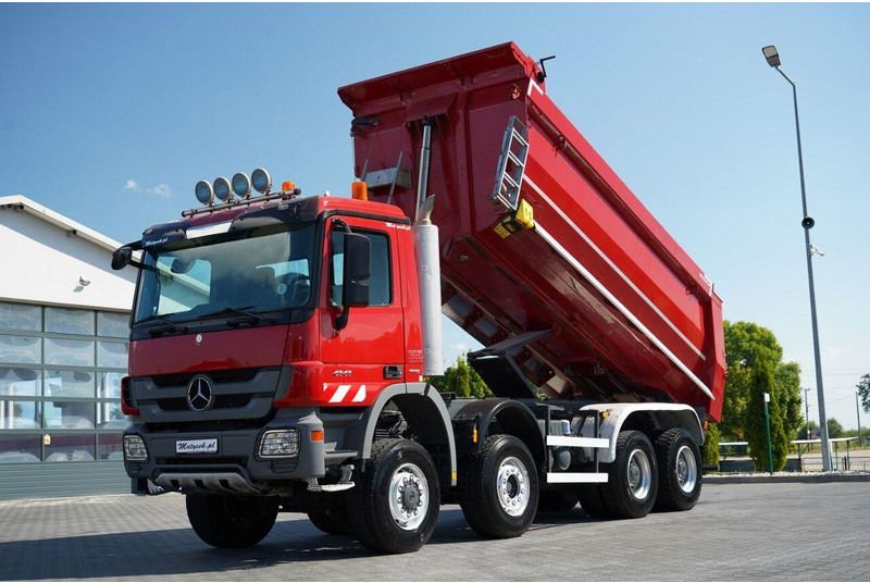 Mercedes-Benz ACTROS 4141 / 8X6 / WYWROTKA TYLNOZSYPOWA / MEILLER KIPPER 5.3M - 덤프트럭 : 사진 1 Mercedes-Benz ACTROS 4141 / 8X6 / WYWROTKA TYLNOZSYPOWA / MEILLER KIPPER 5.3M - 덤프트럭 : 사진 1