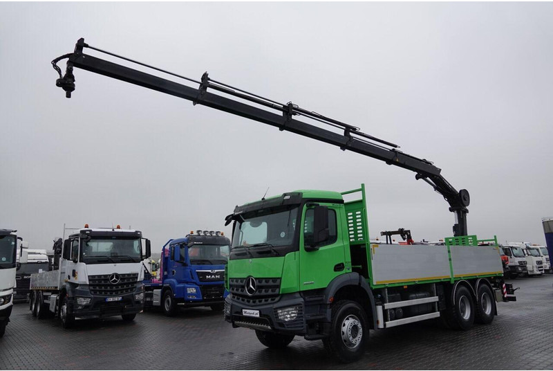 Mercedes-Benz AROCS 2636 / 6x4 / SKRZYNIOWY- 6,5 M / + HDS HIAB 4x wysów: 13 - 드롭사이드/ 플랫베드 트럭, 크레인 트럭 : 사진 2 Mercedes-Benz AROCS 2636 / 6x4 / SKRZYNIOWY- 6,5 M / + HDS HIAB 4x wysów: 13 - 드롭사이드/ 플랫베드 트럭, 크레인 트럭 : 사진 2