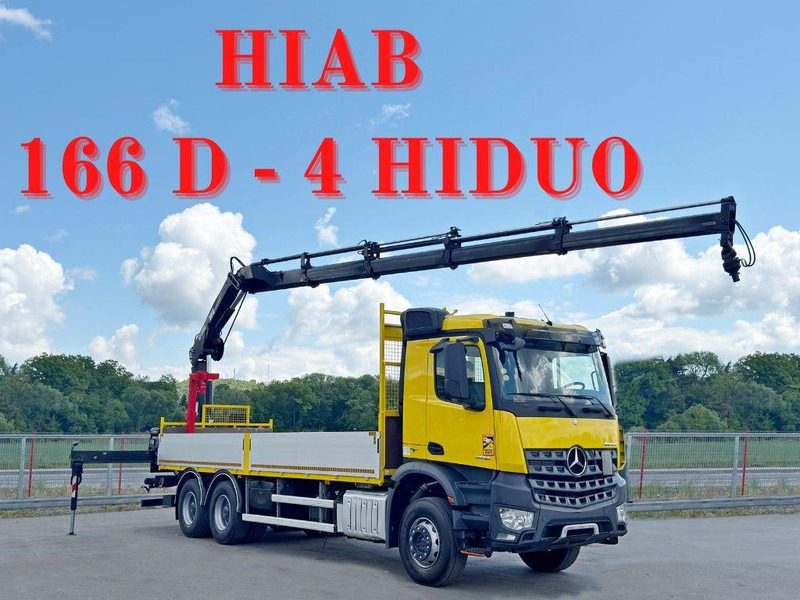 Mercedes-Benz AROCS 2636 *HIAB 166 D-4 HIDUO + FUNK* 6x4 - 드롭사이드/ 플랫베드 트럭, 크레인 트럭 : 사진 1 Mercedes-Benz AROCS 2636 *HIAB 166 D-4 HIDUO + FUNK* 6x4 - 드롭사이드/ 플랫베드 트럭, 크레인 트럭 : 사진 1