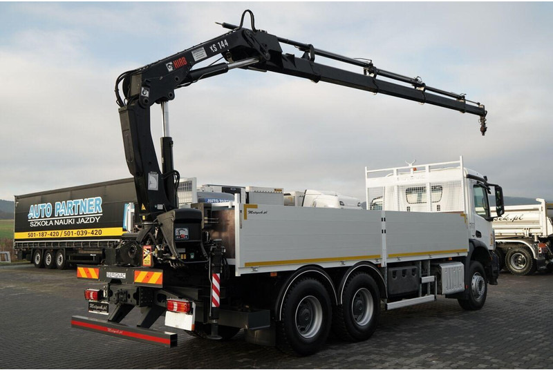 Mercedes-Benz AROCS 2640 / 6x4 / SKRZYNIOWY - 6,5 M / HDS HIAB 144 / wysów: 12 - 드롭사이드/ 플랫베드 트럭, 크레인 트럭 : 사진 4 Mercedes-Benz AROCS 2640 / 6x4 / SKRZYNIOWY - 6,5 M / HDS HIAB 144 / wysów: 12 - 드롭사이드/ 플랫베드 트럭, 크레인 트럭 : 사진 4