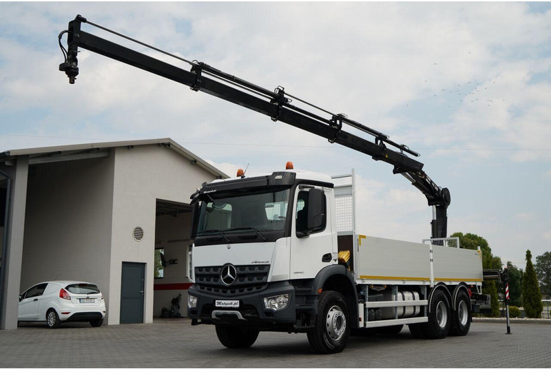 Mercedes-Benz / AROCS 2640 / 6x4 / SKRZYNIOWY - 6,5 M / HDS HIAB XS 144 / wysó - 드롭사이드/ 플랫베드 트럭, 크레인 트럭 : 사진 2 Mercedes-Benz / AROCS 2640 / 6x4 / SKRZYNIOWY - 6,5 M / HDS HIAB XS 144 / wysó - 드롭사이드/ 플랫베드 트럭, 크레인 트럭 : 사진 2