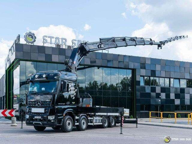 Mercedes-Benz AROCS 3251 8x4 HMF 8520 Fly Jib Winch - 드롭사이드/ 플랫베드 트럭, 크레인 트럭 : 사진 3 Mercedes-Benz AROCS 3251 8x4 HMF 8520 Fly Jib Winch - 드롭사이드/ 플랫베드 트럭, 크레인 트럭 : 사진 3