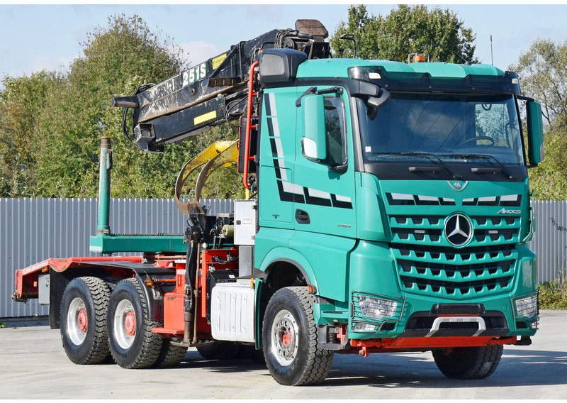 Mercedes-Benz AROCS 3363 *HOLZTRANSPORTER * LOGLIFT 251S /6x4 - 목재 트럭, 크레인 트럭 : 사진 4 Mercedes-Benz AROCS 3363 *HOLZTRANSPORTER * LOGLIFT 251S /6x4 - 목재 트럭, 크레인 트럭 : 사진 4