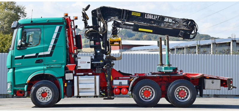 Mercedes-Benz AROCS 3363 *HOLZTRANSPORTER * LOGLIFT 251S /6x4 - 목재 트럭, 크레인 트럭 : 사진 5 Mercedes-Benz AROCS 3363 *HOLZTRANSPORTER * LOGLIFT 251S /6x4 - 목재 트럭, 크레인 트럭 : 사진 5