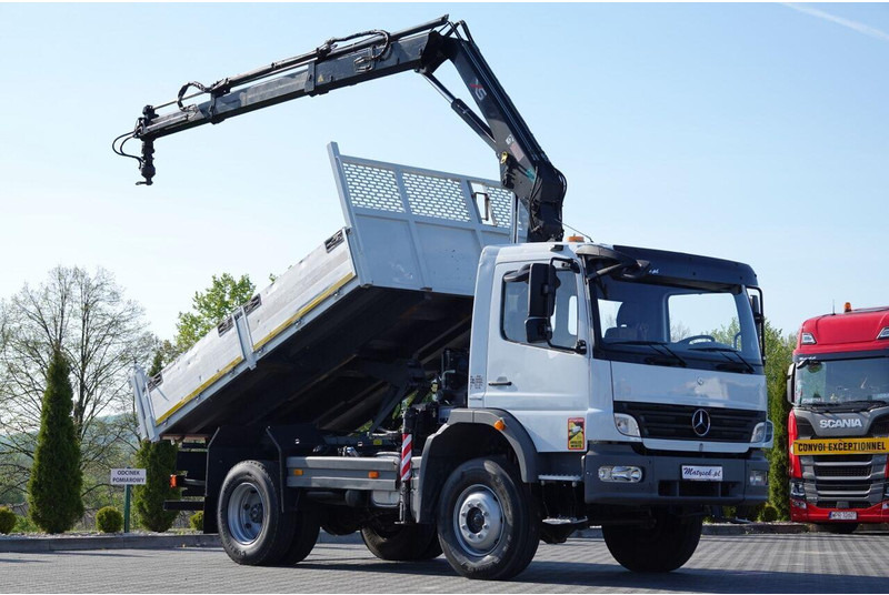 Mercedes-Benz ATEGO 16.24 / 4X4 / WYWROTKA + HDS HIAB 111 BS-2 / PILOT / ROT - 덤프트럭 : 사진 2 Mercedes-Benz ATEGO 16.24 / 4X4 / WYWROTKA + HDS HIAB 111 BS-2 / PILOT / ROT - 덤프트럭 : 사진 2