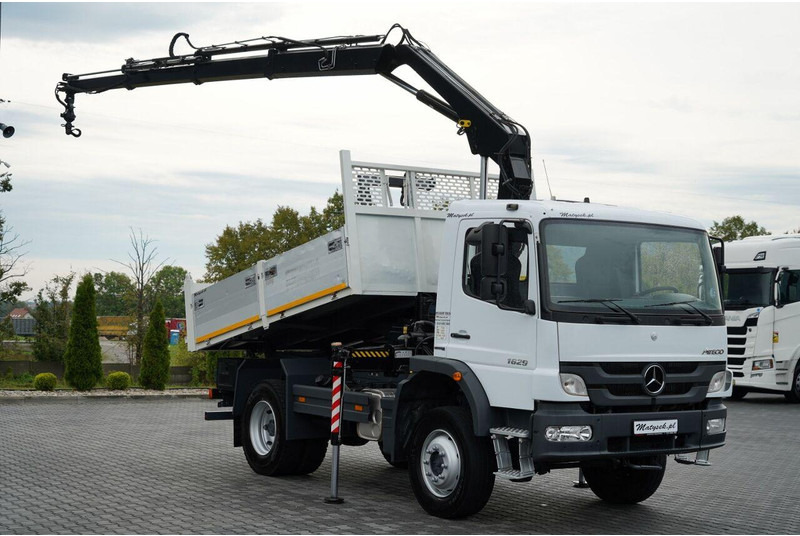 Mercedes-Benz ATEGO 1629 / 4x4 / WYWROTKA + HDS HIAB 111 B-3  / PILOT /  ROTAT - 덤프트럭, 크레인 트럭 : 사진 1 Mercedes-Benz ATEGO 1629 / 4x4 / WYWROTKA + HDS HIAB 111 B-3  / PILOT /  ROTAT - 덤프트럭, 크레인 트럭 : 사진 1
