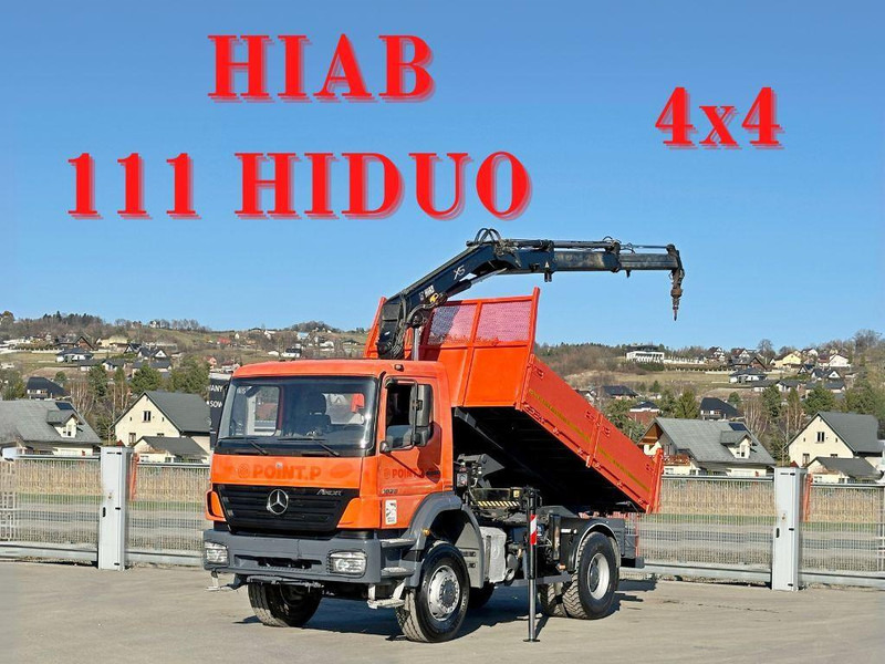 Mercedes-Benz AXOR 1829 * HIAB 1111 HIDUO + FUNK * TOP * 4x4 - 덤프트럭, 크레인 트럭 : 사진 1 Mercedes-Benz AXOR 1829 * HIAB 1111 HIDUO + FUNK * TOP * 4x4 - 덤프트럭, 크레인 트럭 : 사진 1