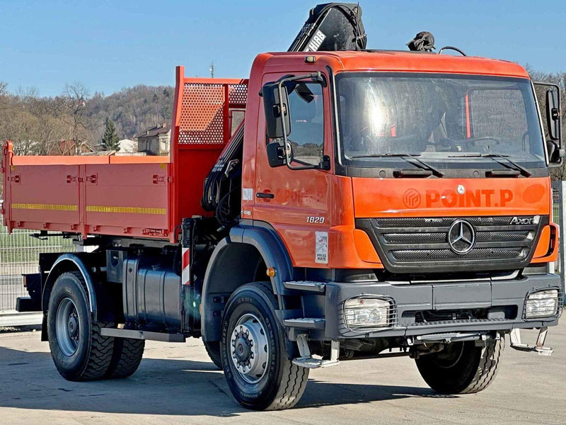 Mercedes-Benz AXOR 1829 * HIAB 1111 HIDUO + FUNK * TOP * 4x4 - 덤프트럭, 크레인 트럭 : 사진 4 Mercedes-Benz AXOR 1829 * HIAB 1111 HIDUO + FUNK * TOP * 4x4 - 덤프트럭, 크레인 트럭 : 사진 4