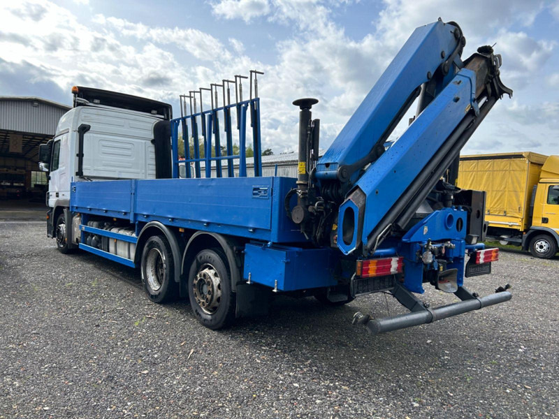 Mercedes-Benz Actros 2544 Glastransporter mit Palfinger Kran - 드롭사이드/ 플랫베드 트럭, 크레인 트럭 : 사진 4 Mercedes-Benz Actros 2544 Glastransporter mit Palfinger Kran - 드롭사이드/ 플랫베드 트럭, 크레인 트럭 : 사진 4