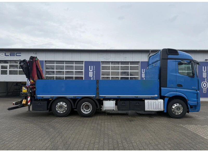 Mercedes-Benz Actros 2545 - Flatbed + crane 6x2 - 드롭사이드/ 플랫베드 트럭, 크레인 트럭 : 사진 5 Mercedes-Benz Actros 2545 - Flatbed + crane 6x2 - 드롭사이드/ 플랫베드 트럭, 크레인 트럭 : 사진 5