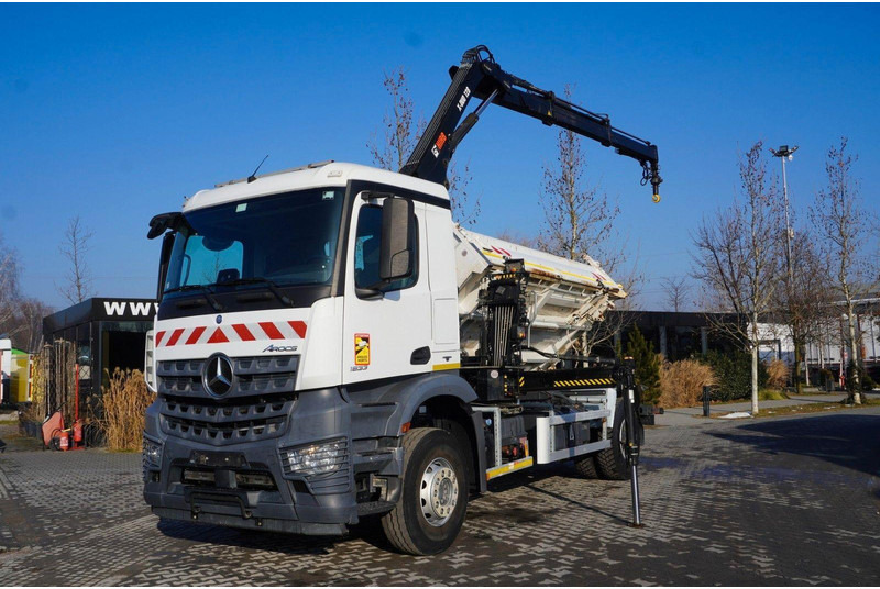 Mercedes-Benz Arocs 1833 3-Way Tipper Crane HIAB X-DUO 128 B - 덤프트럭, 크레인 트럭 : 사진 3 Mercedes-Benz Arocs 1833 3-Way Tipper Crane HIAB X-DUO 128 B - 덤프트럭, 크레인 트럭 : 사진 3