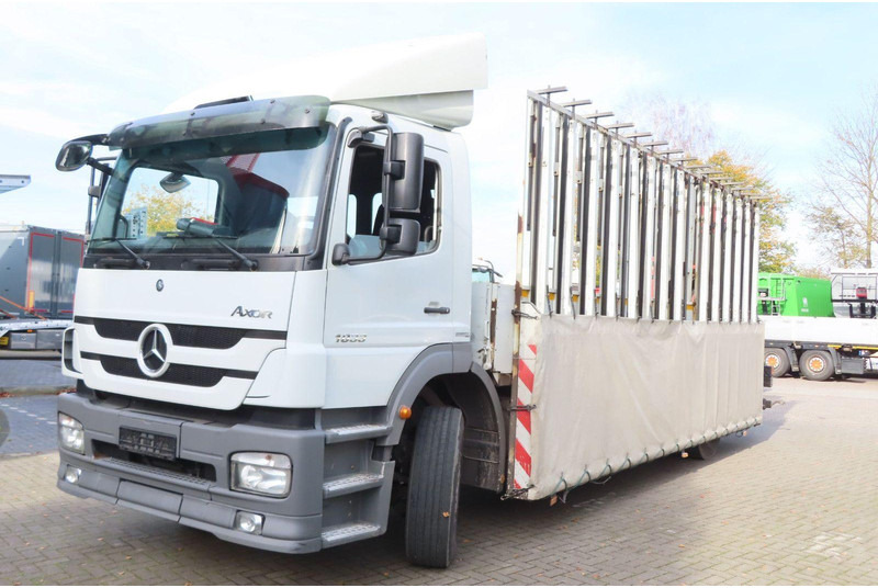 Mercedes-Benz Axor 1833 L Glasstransporter + Crane Palfinger - 트럭 : 사진 1 Mercedes-Benz Axor 1833 L Glasstransporter + Crane Palfinger - 트럭 : 사진 1