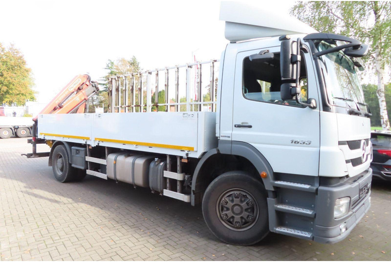 Mercedes-Benz Axor 1833 L Glasstransporter + Crane Palfinger - 트럭 : 사진 2 Mercedes-Benz Axor 1833 L Glasstransporter + Crane Palfinger - 트럭 : 사진 2
