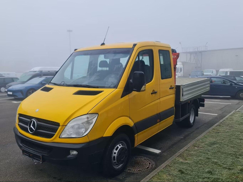 Mercedes-Benz Sprinter 519 CDI Doka - Flatbed truck + crane - 드롭사이드/ 플랫베드 트럭, 크레인 트럭 : 사진 1 Mercedes-Benz Sprinter 519 CDI Doka - Flatbed truck + crane - 드롭사이드/ 플랫베드 트럭, 크레인 트럭 : 사진 1