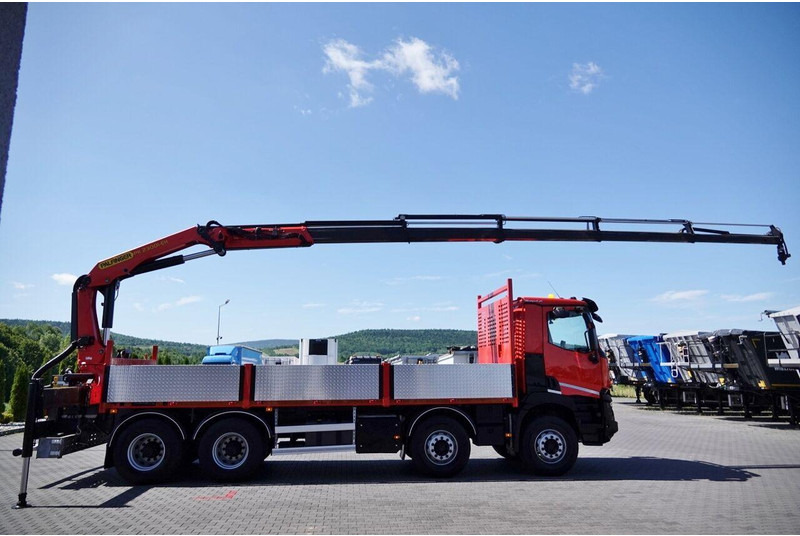 Renault C 430 / 8x4 / SKRZYNIOWY 7 M + HDS PALFINGER PK 2300-EH / WYSÓW - 드롭사이드/ 플랫베드 트럭, 크레인 트럭 : 사진 5 Renault C 430 / 8x4 / SKRZYNIOWY 7 M + HDS PALFINGER PK 2300-EH / WYSÓW - 드롭사이드/ 플랫베드 트럭, 크레인 트럭 : 사진 5