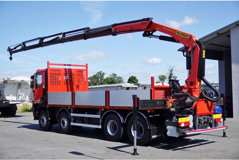 Renault C 430 / 8x4 / SKRZYNIOWY 7 M + HDS PALFINGER PK 2300-EH / WYSÓW - 드롭사이드/ 플랫베드 트럭, 크레인 트럭 : 사진 3 Renault C 430 / 8x4 / SKRZYNIOWY 7 M + HDS PALFINGER PK 2300-EH / WYSÓW - 드롭사이드/ 플랫베드 트럭, 크레인 트럭 : 사진 3