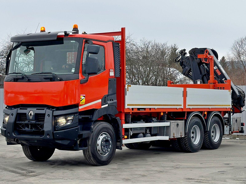 Renault C 430 *HIAB X - HIPRO 188 ES - 5 + FUNK* 6x4 - 드롭사이드/ 플랫베드 트럭, 크레인 트럭 : 사진 4 Renault C 430 *HIAB X - HIPRO 188 ES - 5 + FUNK* 6x4 - 드롭사이드/ 플랫베드 트럭, 크레인 트럭 : 사진 4