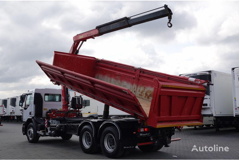Renault LANDER 3 way tipper + crane FASSI 130 6x4 - 덤프트럭, 크레인 트럭 : 사진 4 Renault LANDER 3 way tipper + crane FASSI 130 6x4 - 덤프트럭, 크레인 트럭 : 사진 4
