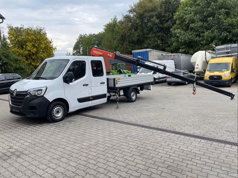 Renault Master Doka - Flatbed truck + crane - 플랫베드 밴, 콤비 밴 : 사진 1 Renault Master Doka - Flatbed truck + crane - 플랫베드 밴, 콤비 밴 : 사진 1