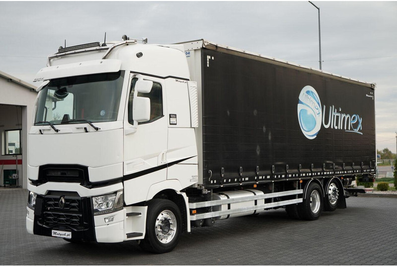 Renault T 440 / 6X2 / SOLÓWKA / FIRANKA 9.5 M / I-PARK COOL / WINDA / AL - 커튼사이더 트럭 : 사진 1 Renault T 440 / 6X2 / SOLÓWKA / FIRANKA 9.5 M / I-PARK COOL / WINDA / AL - 커튼사이더 트럭 : 사진 1