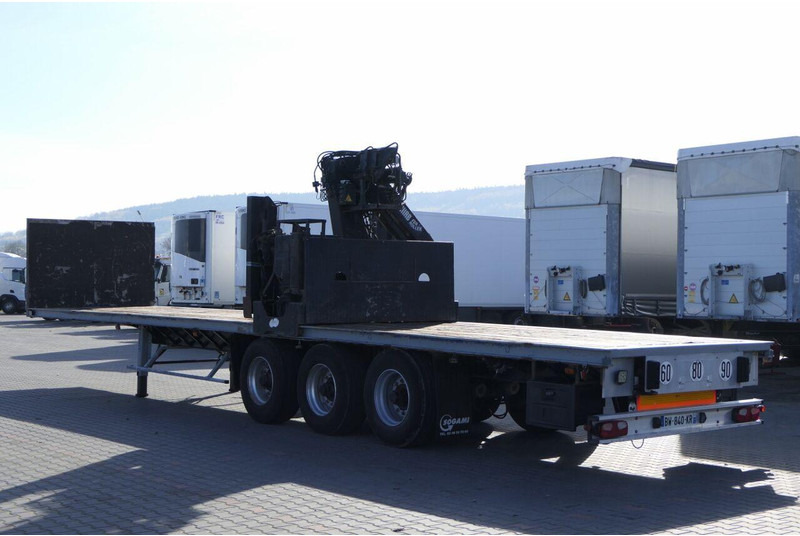 Samro NACZEPA PLATFORMA + HDS HIAB R 150 / DO BUDOWLANKI / PODŁOGA SZY - 드롭사이드/ 플랫베드 세미 트레일러 : 사진 4 Samro NACZEPA PLATFORMA + HDS HIAB R 150 / DO BUDOWLANKI / PODŁOGA SZY - 드롭사이드/ 플랫베드 세미 트레일러 : 사진 4