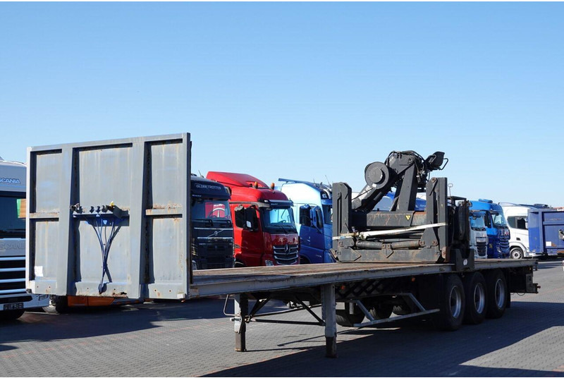 Samro NACZEPA PLATFORMA / + HDS HIAB R 150 F3 - WYSÓW : 8 METRÓW - 드롭사이드/ 플랫베드 세미 트레일러 : 사진 2 Samro NACZEPA PLATFORMA / + HDS HIAB R 150 F3 - WYSÓW : 8 METRÓW - 드롭사이드/ 플랫베드 세미 트레일러 : 사진 2