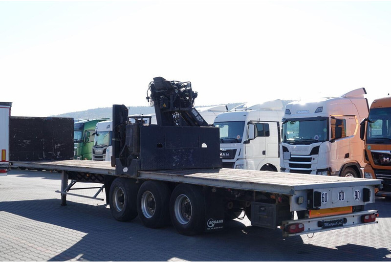 Samro NACZEPA PLATFORMA / + HDS HIAB R 150 F3 - WYSÓW : 8 METRÓW - 드롭사이드/ 플랫베드 세미 트레일러 : 사진 5 Samro NACZEPA PLATFORMA / + HDS HIAB R 150 F3 - WYSÓW : 8 METRÓW - 드롭사이드/ 플랫베드 세미 트레일러 : 사진 5