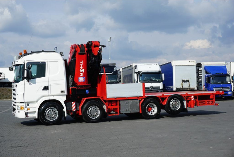 Scania G 480 / 8 X 2 / SKRZYNIOWY + HDS / HMF THOR - O K6 + JIB FJ 2000 - 드롭사이드/ 플랫베드 트럭, 크레인 트럭 : 사진 4 Scania G 480 / 8 X 2 / SKRZYNIOWY + HDS / HMF THOR - O K6 + JIB FJ 2000 - 드롭사이드/ 플랫베드 트럭, 크레인 트럭 : 사진 4