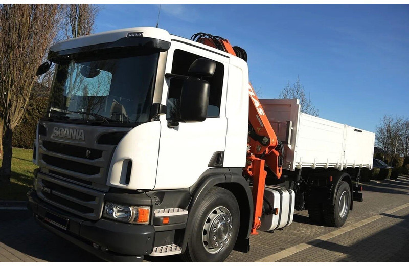 Scania P 250 - 3 way tipper + crane - 덤프트럭, 크레인 트럭 : 사진 1 Scania P 250 - 3 way tipper + crane - 덤프트럭, 크레인 트럭 : 사진 1