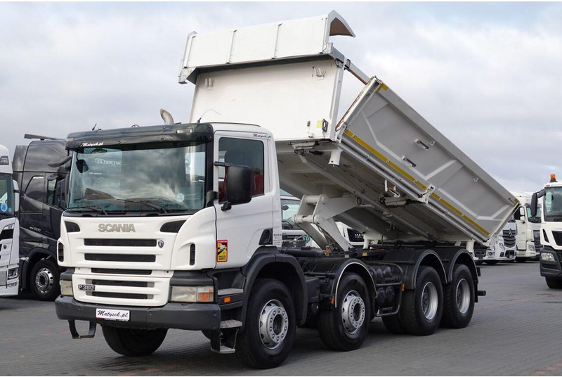 Scania P 380 / 8x4 / WYWROTKA / HYDROBURTA / BORDMATIC / SPROWADZONA / - 덤프트럭 : 사진 1 Scania P 380 / 8x4 / WYWROTKA / HYDROBURTA / BORDMATIC / SPROWADZONA / - 덤프트럭 : 사진 1