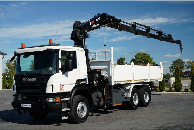 Scania P 410 / 6x4 / WYWROTKA - 6 M + HDS HIAB XS 211 / STEROWANIE RADI - 덤프트럭, 크레인 트럭 : 사진 5 Scania P 410 / 6x4 / WYWROTKA - 6 M + HDS HIAB XS 211 / STEROWANIE RADI - 덤프트럭, 크레인 트럭 : 사진 5