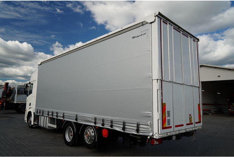 Scania R 450 / MEGA / 6x2 / FIRANKA - 8,2 m / SOLÓWKA / OŚ PODNOSZONA / - 커튼사이더 트럭 : 사진 4 Scania R 450 / MEGA / 6x2 / FIRANKA - 8,2 m / SOLÓWKA / OŚ PODNOSZONA / - 커튼사이더 트럭 : 사진 4