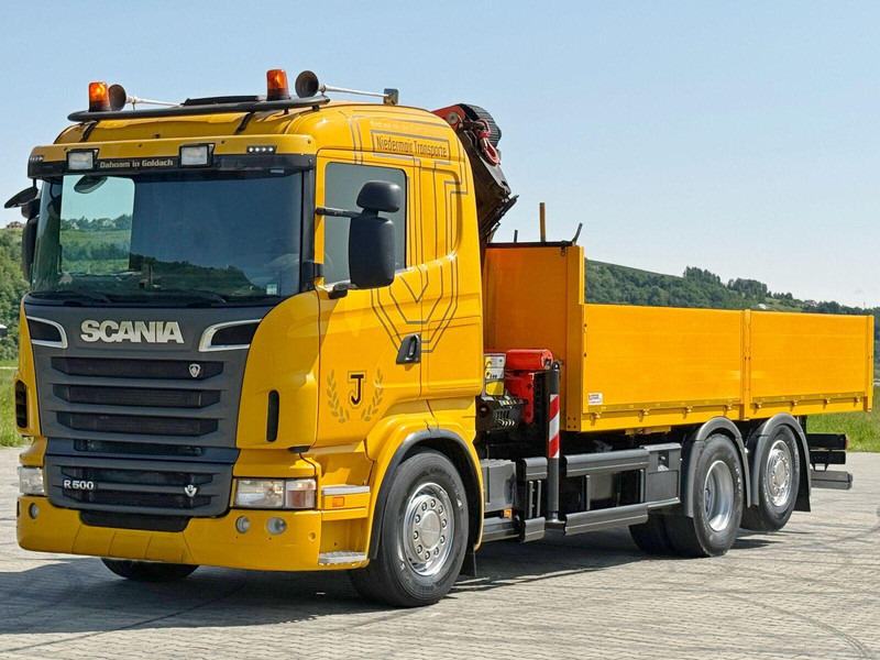 Scania R 500 * PK 26002 EH + FUNK * TOPZUSTAND - 드롭사이드/ 플랫베드 트럭, 크레인 트럭 : 사진 4 Scania R 500 * PK 26002 EH + FUNK * TOPZUSTAND - 드롭사이드/ 플랫베드 트럭, 크레인 트럭 : 사진 4