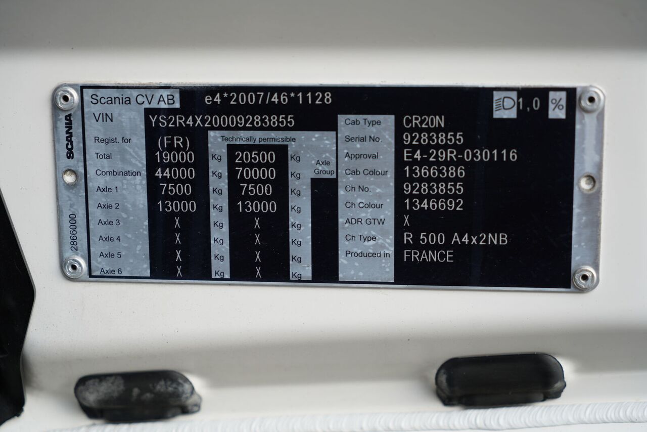트랙터 유닛 Scania R500 : 사진 39 트랙터 유닛 Scania R500 : 사진 39
