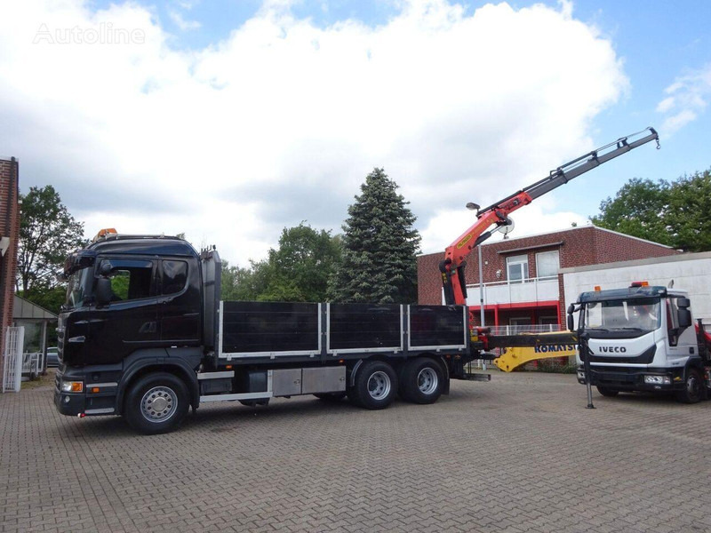Scania R620 V8 - Flatbed+crane - 드롭사이드/ 플랫베드 트럭, 크레인 트럭 : 사진 5 Scania R620 V8 - Flatbed+crane - 드롭사이드/ 플랫베드 트럭, 크레인 트럭 : 사진 5