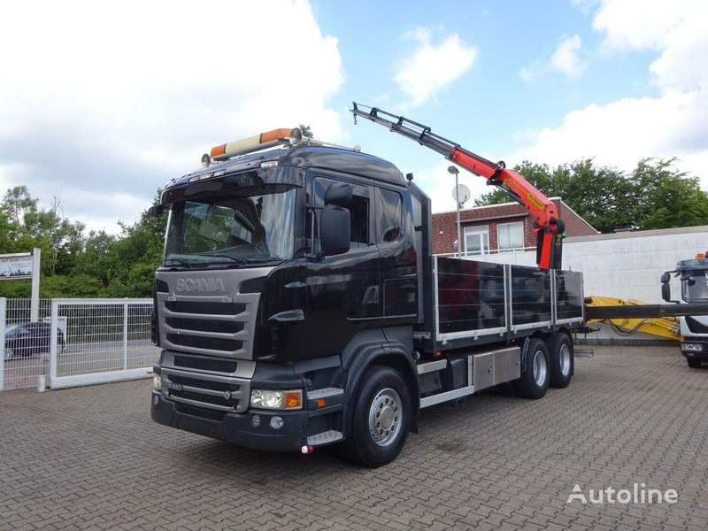 Scania R620 V8 - Flatbed+crane - 드롭사이드/ 플랫베드 트럭, 크레인 트럭 : 사진 2 Scania R620 V8 - Flatbed+crane - 드롭사이드/ 플랫베드 트럭, 크레인 트럭 : 사진 2