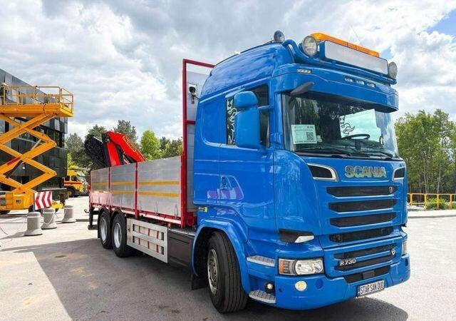 드롭사이드/ 플랫베드 트럭, 크레인 트럭 Scania R730 : 사진 11 드롭사이드/ 플랫베드 트럭, 크레인 트럭 Scania R730 : 사진 11
