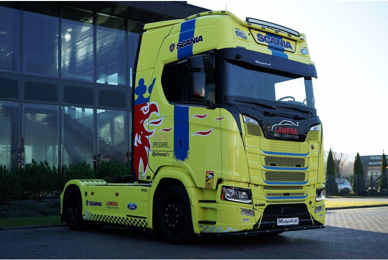 Scania S 520 / V8 / RETARDER / I-PARK COOL / FULL AIRMATIC / SKÓRY / - 트랙터 유닛 : 사진 5 Scania S 520 / V8 / RETARDER / I-PARK COOL / FULL AIRMATIC / SKÓRY / - 트랙터 유닛 : 사진 5