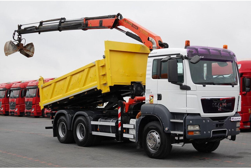 Scania TGS 33.360 / 6x4 / WYWROTKA + HDS PALFINGER PK 15 500 wysów 10m - 덤프트럭, 크레인 트럭 : 사진 5 Scania TGS 33.360 / 6x4 / WYWROTKA + HDS PALFINGER PK 15 500 wysów 10m - 덤프트럭, 크레인 트럭 : 사진 5