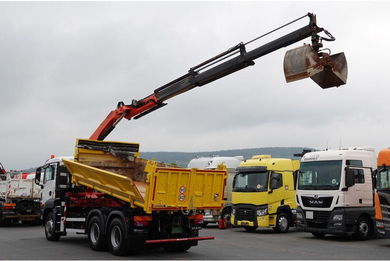 Scania TGS 33.360 / 6x4 / WYWROTKA + HDS PALFINGER PK 15 500 wysów 10m - 덤프트럭, 크레인 트럭 : 사진 3 Scania TGS 33.360 / 6x4 / WYWROTKA + HDS PALFINGER PK 15 500 wysów 10m - 덤프트럭, 크레인 트럭 : 사진 3