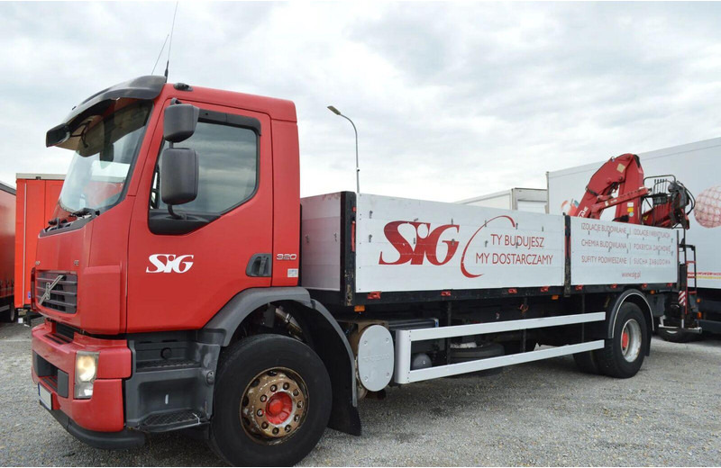 Volvo FE 18.320 FLATBED CRANE - 드롭사이드/ 플랫베드 트럭, 크레인 트럭 : 사진 2 Volvo FE 18.320 FLATBED CRANE - 드롭사이드/ 플랫베드 트럭, 크레인 트럭 : 사진 2