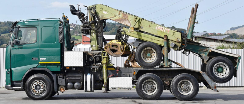 Volvo FH 500 * LOGLIFT F251 S80A + Anhänger /6x4 - 목재 트럭, 크레인 트럭 : 사진 3 Volvo FH 500 * LOGLIFT F251 S80A + Anhänger /6x4 - 목재 트럭, 크레인 트럭 : 사진 3