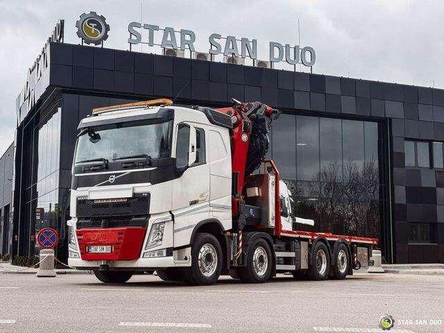 Volvo FH 550 8x2 HMF 8520 FLY JIB Winch Crane Euro 6 - 드롭사이드/ 플랫베드 트럭, 크레인 트럭 : 사진 4 Volvo FH 550 8x2 HMF 8520 FLY JIB Winch Crane Euro 6 - 드롭사이드/ 플랫베드 트럭, 크레인 트럭 : 사진 4
