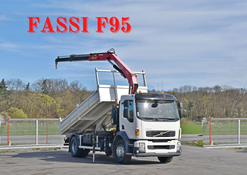 Volvo FL 290 KIPPER 4,90m * FASSI F95A.22 + FUNK * TOP - 덤프트럭, 크레인 트럭 : 사진 1 Volvo FL 290 KIPPER 4,90m * FASSI F95A.22 + FUNK * TOP - 덤프트럭, 크레인 트럭 : 사진 1