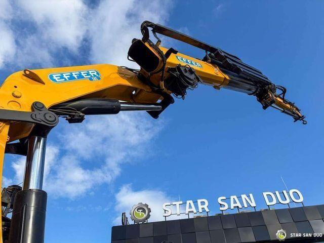 드롭사이드/ 플랫베드 트럭, 크레인 트럭 Volvo FMX 500 8x2 Effer 585 Fly Jib Winch Crane Kran : 사진 15