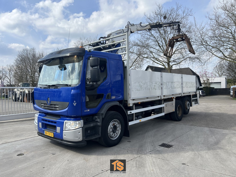 Renault PREMIUM LANDER 430.26 6X2 EL 2M ROLLKRAN - Kennis R16/7 - NL TOP TRUCK - 드롭사이드/ 플랫베드 트럭, 크레인 트럭 : 사진 1 Renault PREMIUM LANDER 430.26 6X2 EL 2M ROLLKRAN - Kennis R16/7 - NL TOP TRUCK - 드롭사이드/ 플랫베드 트럭, 크레인 트럭 : 사진 1