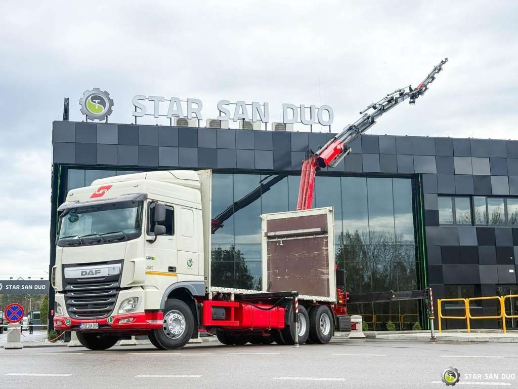 크레인 트럭 DAF  XF 440 6x2 Fassi F365 FLY JIBCranePallet Grippe : 사진 7